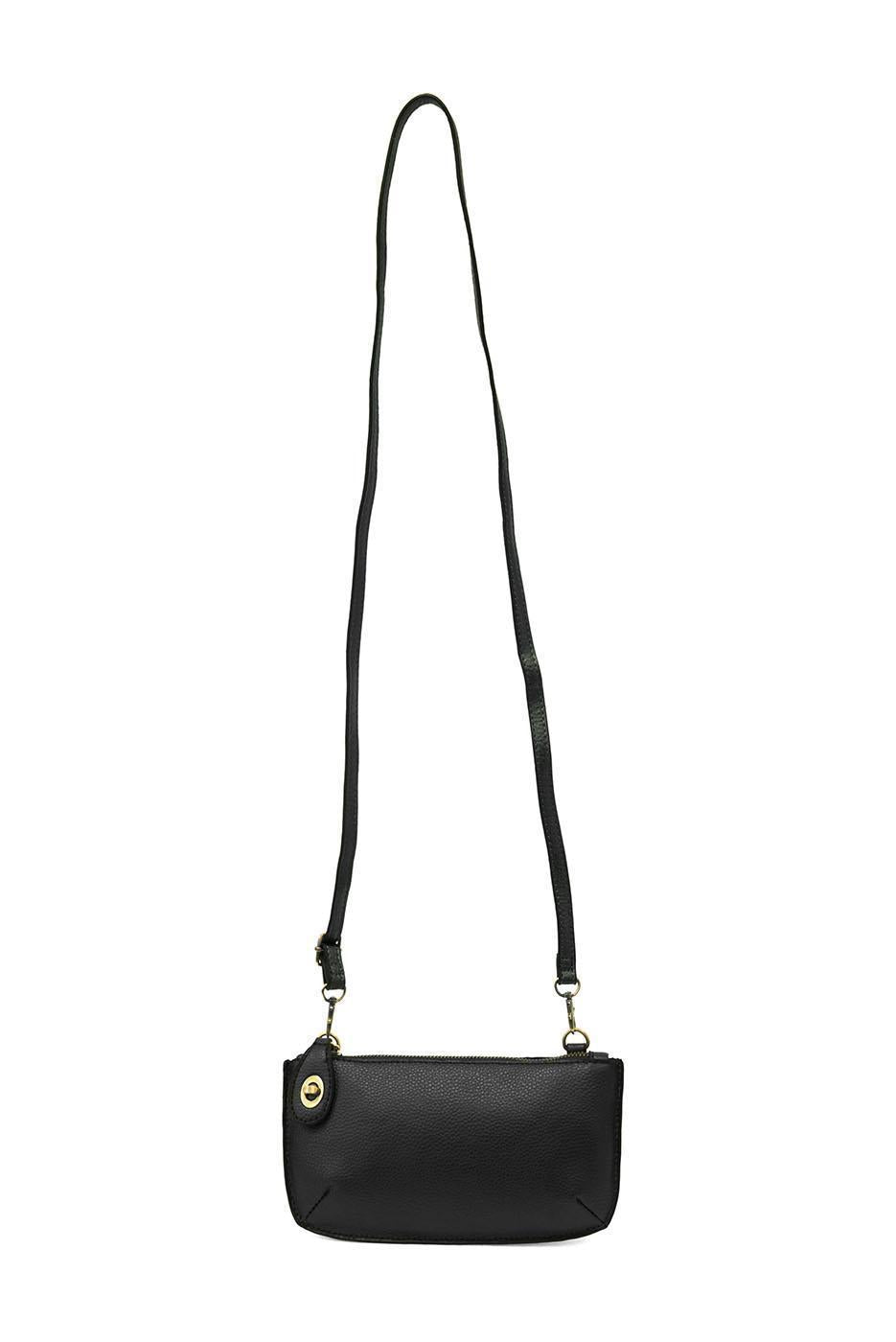 Mini Crossbody Wristlet Clutch - Black