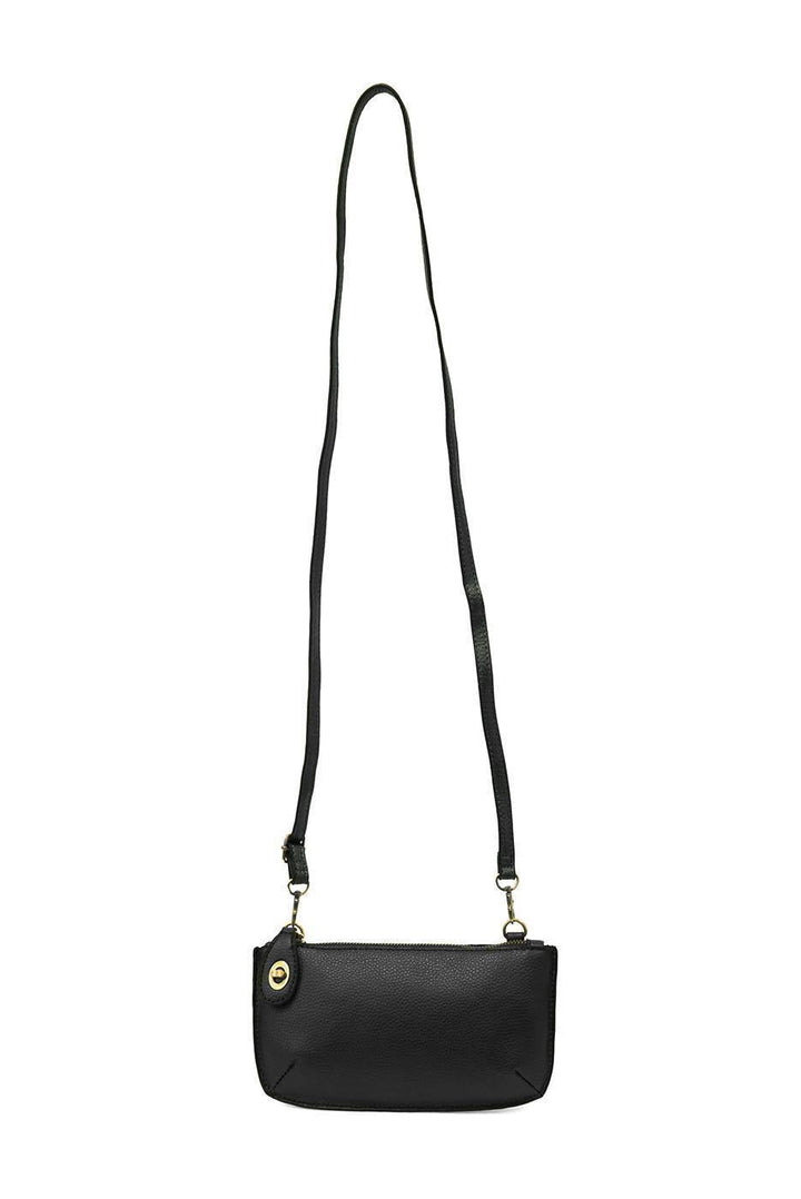 Mini Crossbody Wristlet Clutch - Black