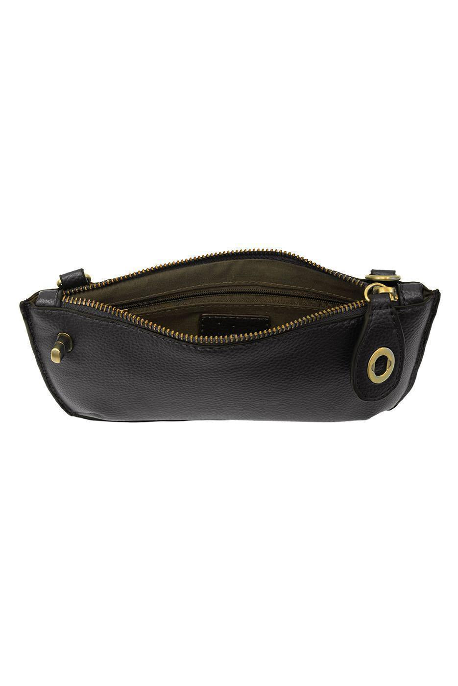 Mini Crossbody Wristlet Clutch - Black