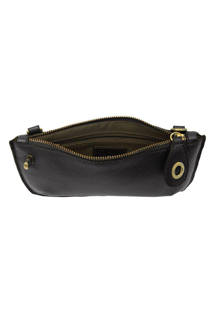 Mini Crossbody Wristlet Clutch - Black