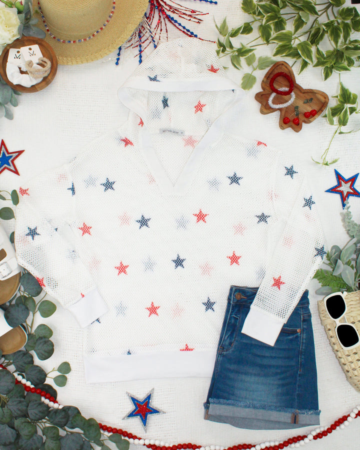 IN STOCK American Stars Mesh Hoodie FINAL SALE