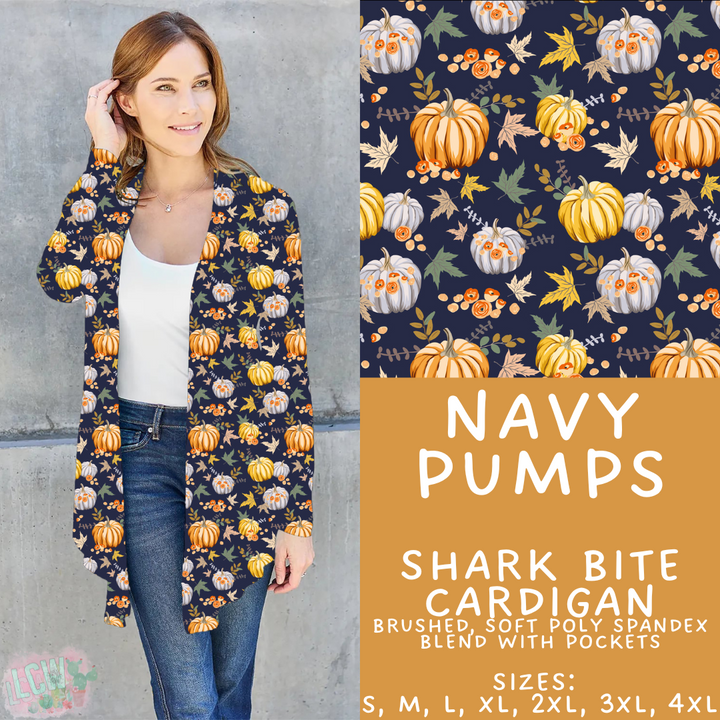 Batch #407 - Fall Fun 2 - Closes 9/4 - ETA mid/late October - Navy Pumps Cardigan