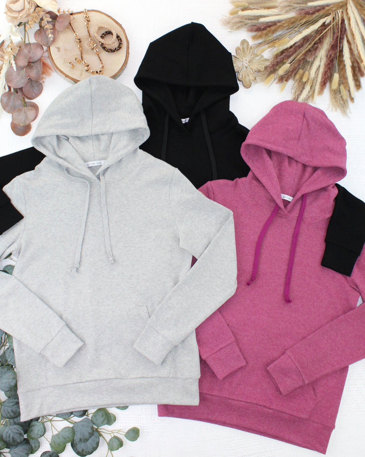 IN STOCK Hailey Hoodie - Light Grey