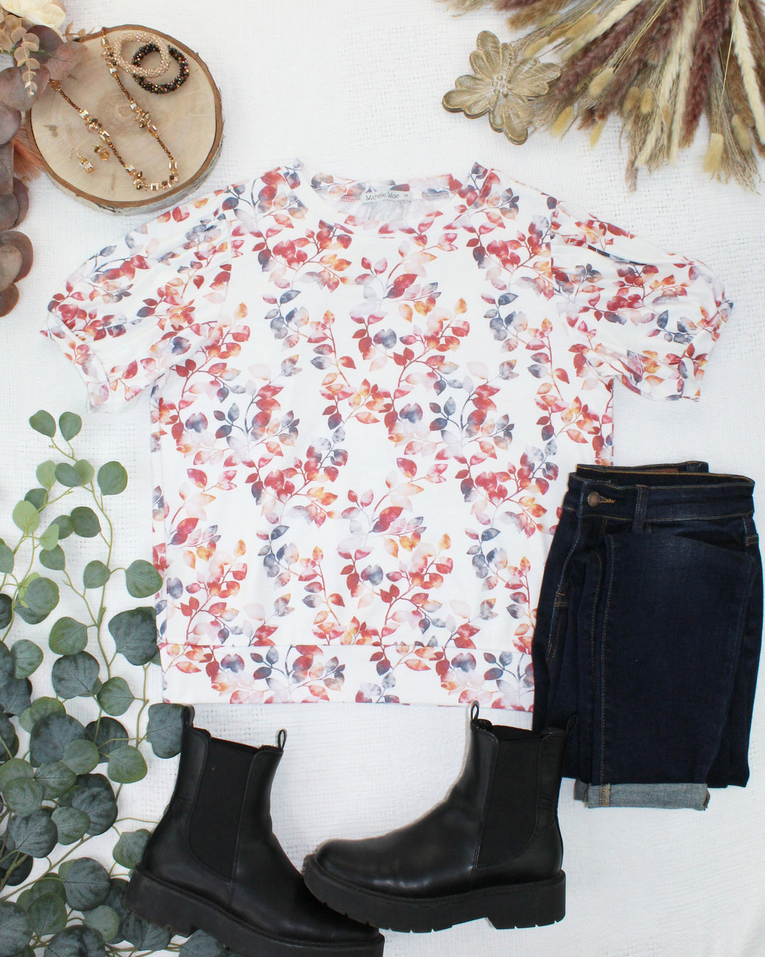 IN STOCK Katie Cozy Top - Autumn Watercolor