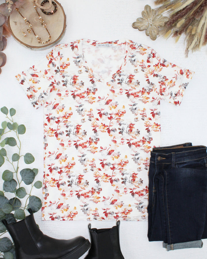 IN STOCK Sophie Top - Autumn Watercolor