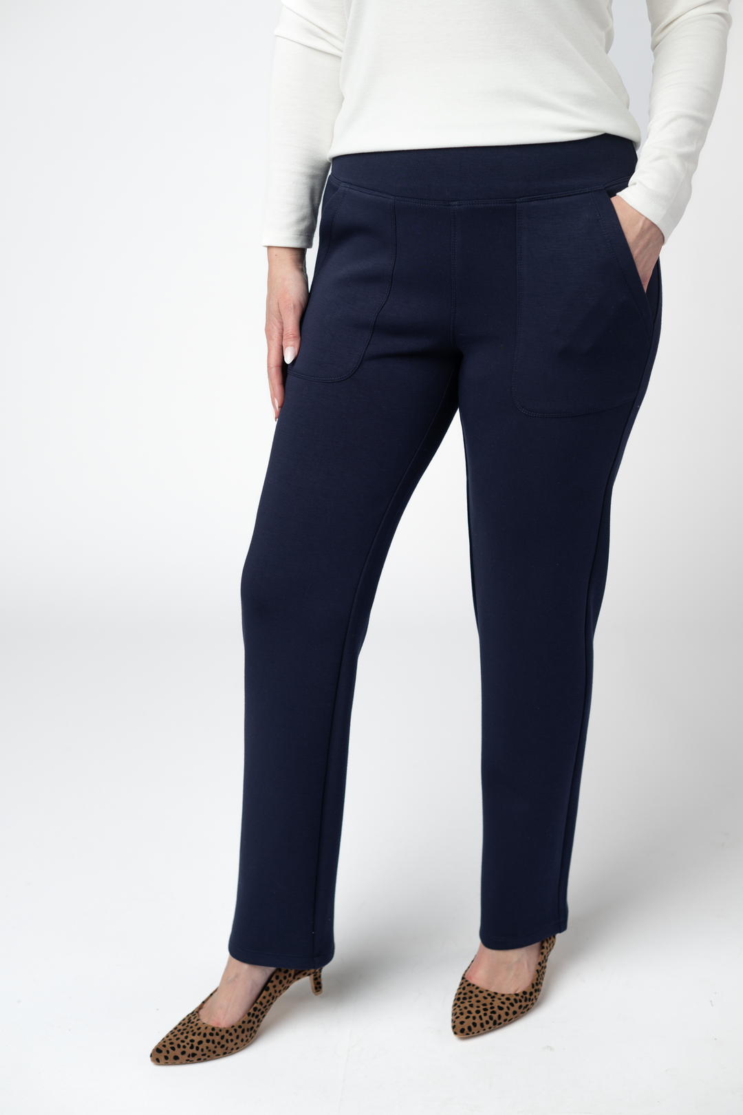IN STOCK Luxe Ankle Bottoms- Navy