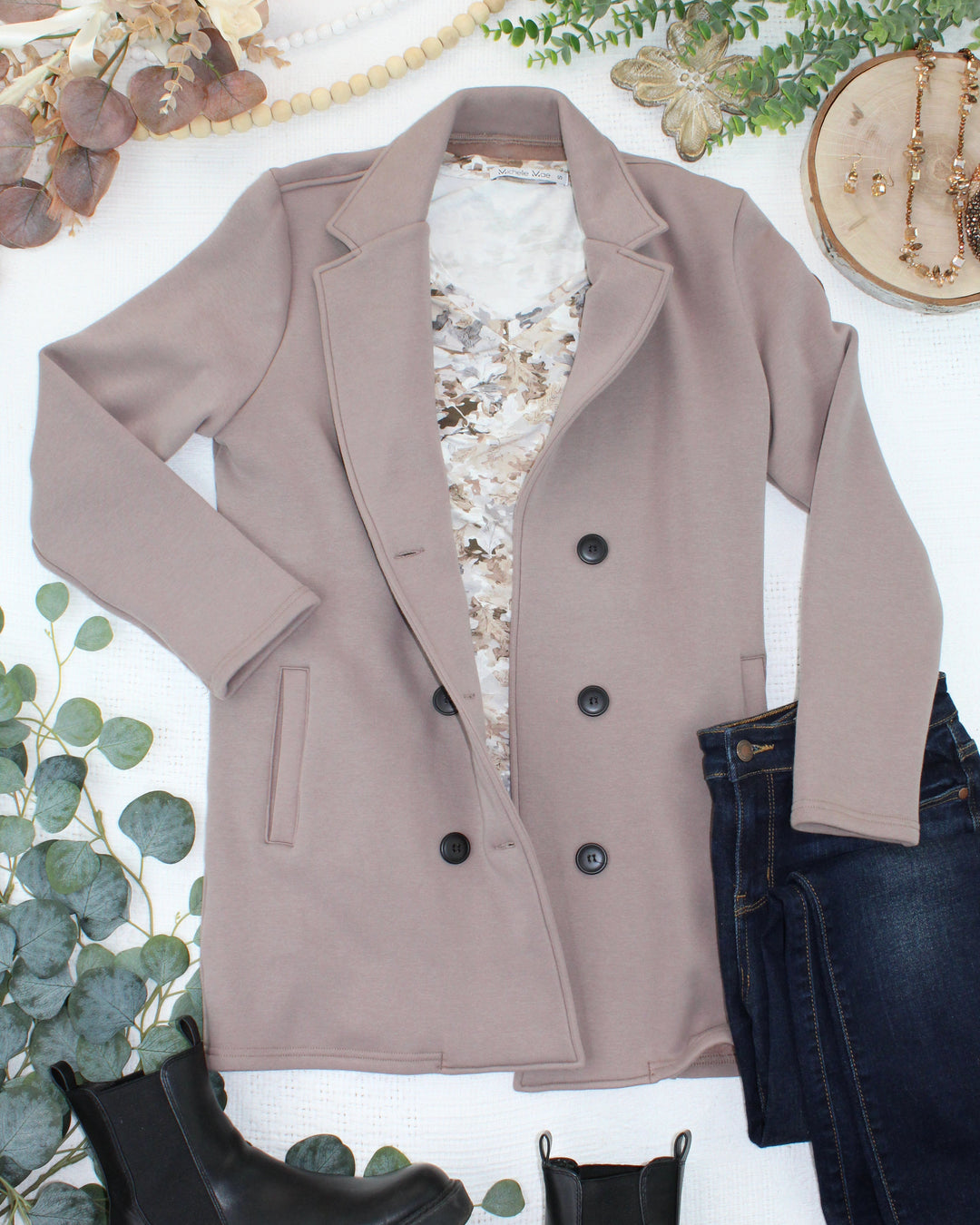 IN STOCK Scarlett Sweater Jacket - Mocha
