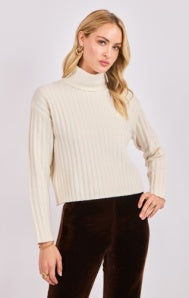 Cosette Turtleneck Rib Sweater