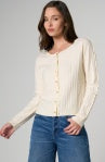 LS Button Cardigan Sweater