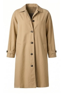 Raglan Sleeve Coat - Pleat Back