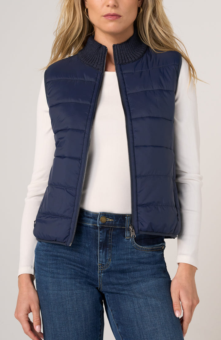 Quilted Reversible Sweater Vest