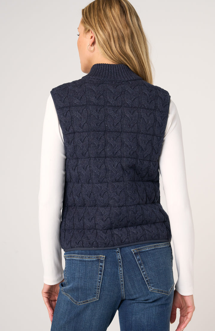 Quilted Reversible Sweater Vest