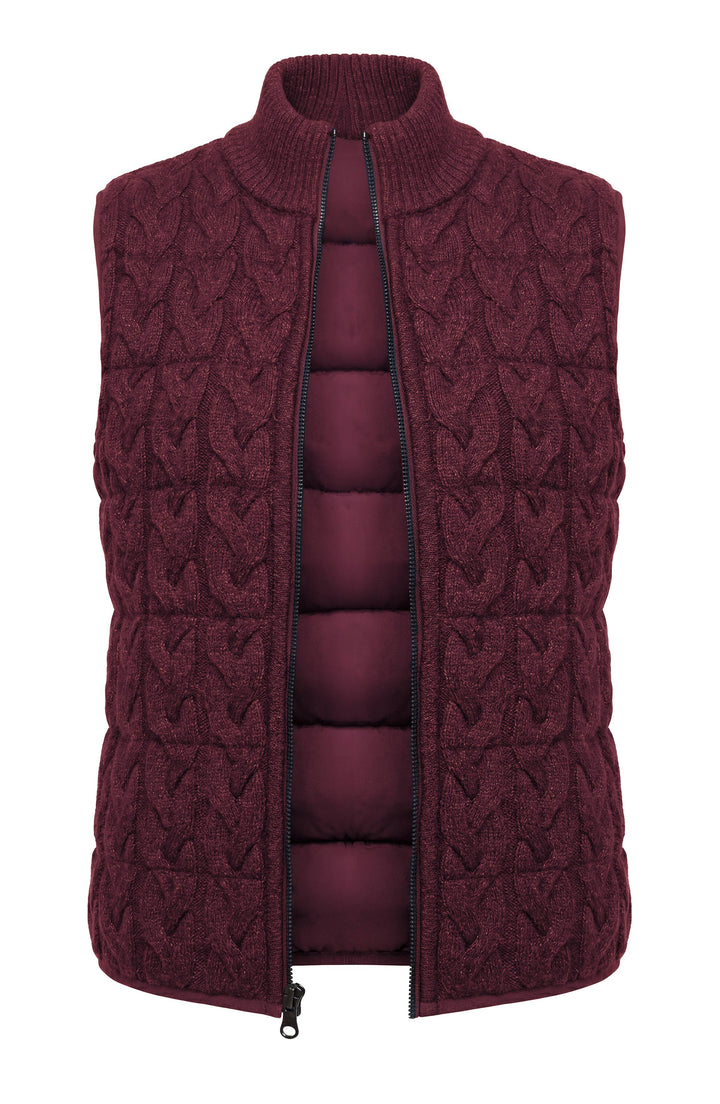 Quilted Reversible Sweater Vest