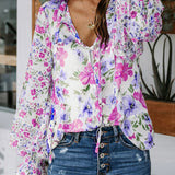 Floral Smocked Blouse