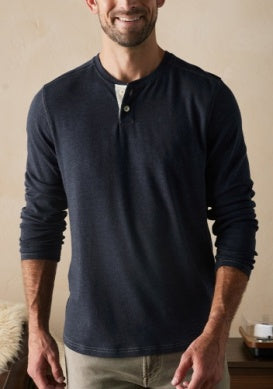 Puremeso Two Button Henley