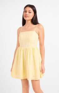 Beachglass Embroidered Mini Dress