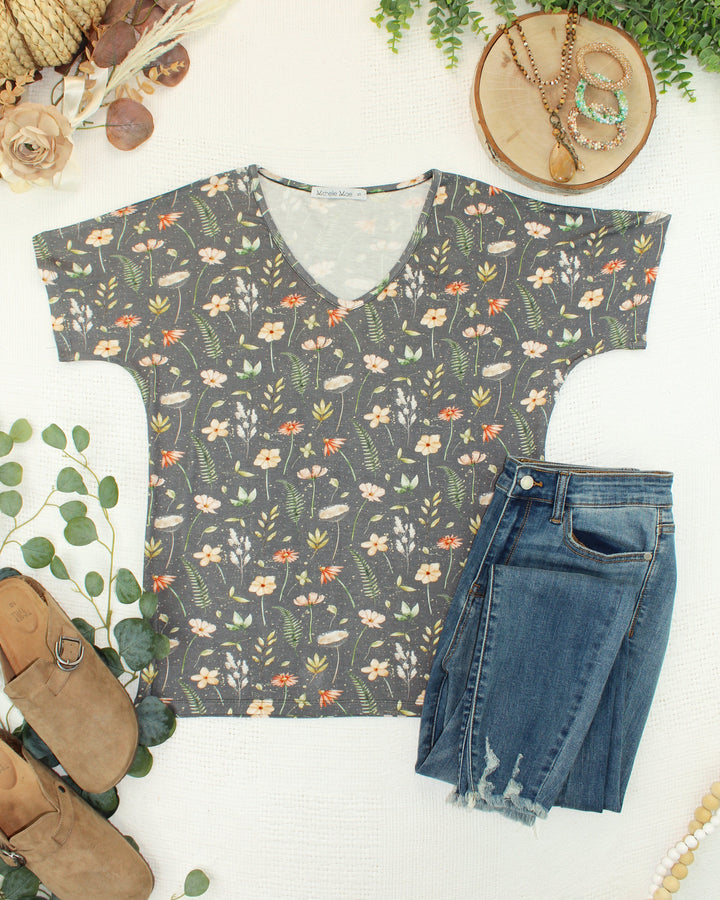 IN STOCK Chloe Cozy Top - Wildflower Meadow