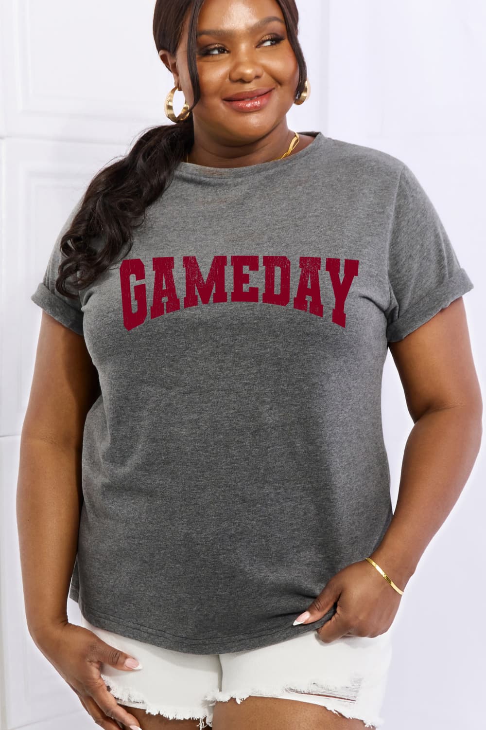 Simply Love Full Size GAMEDAY Graphic Cotton Tee