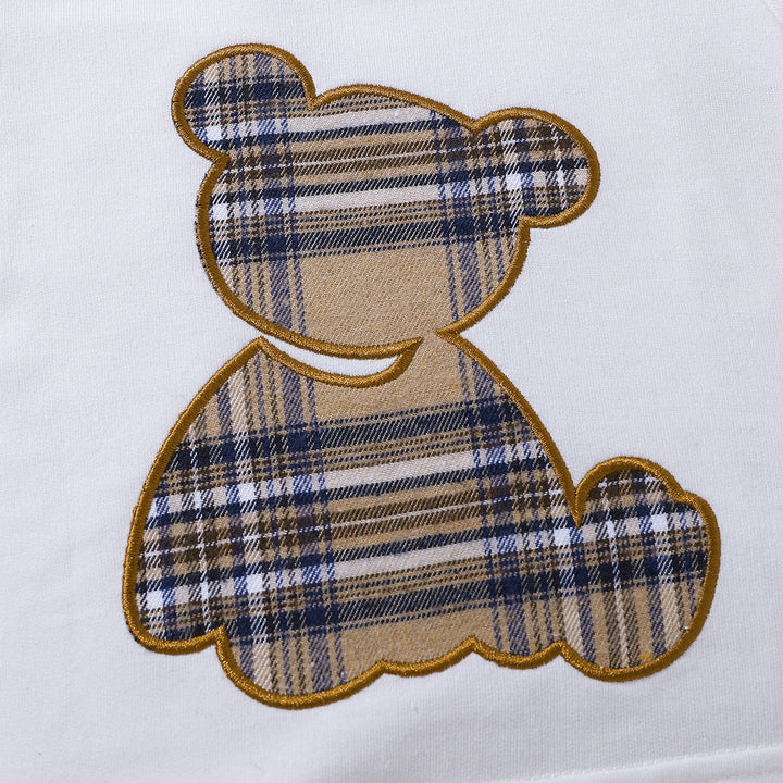 Baby Bear Graphic Round Neck Tee and Short Set