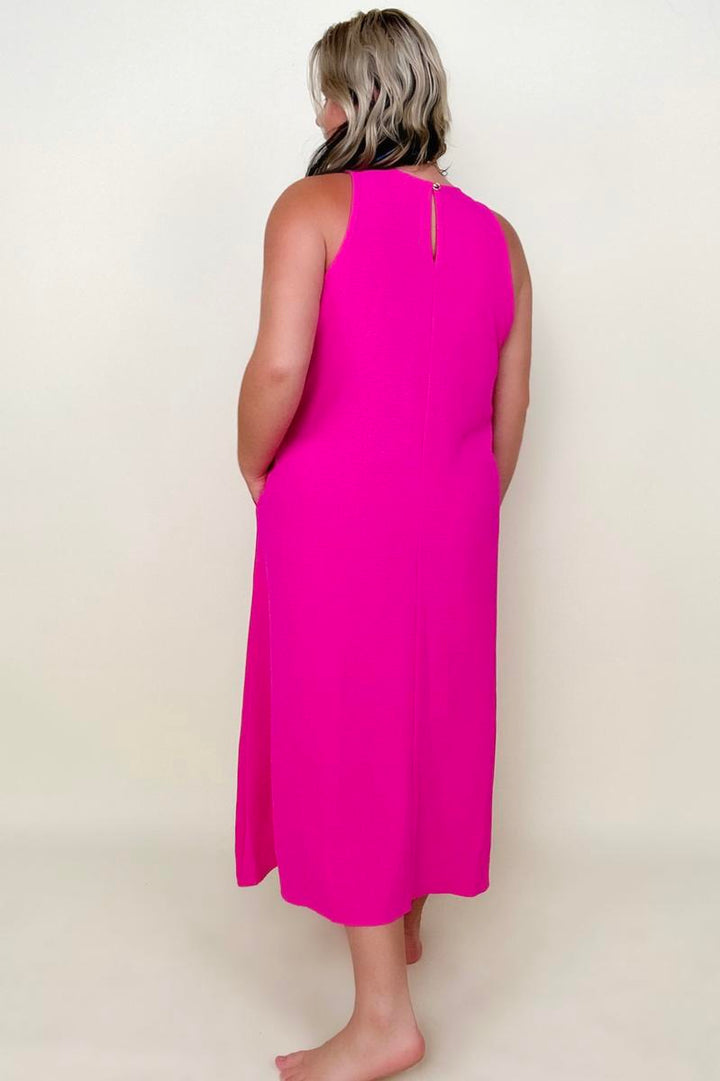 Be Stage Solid Sleeveless Woven Maxi Dress